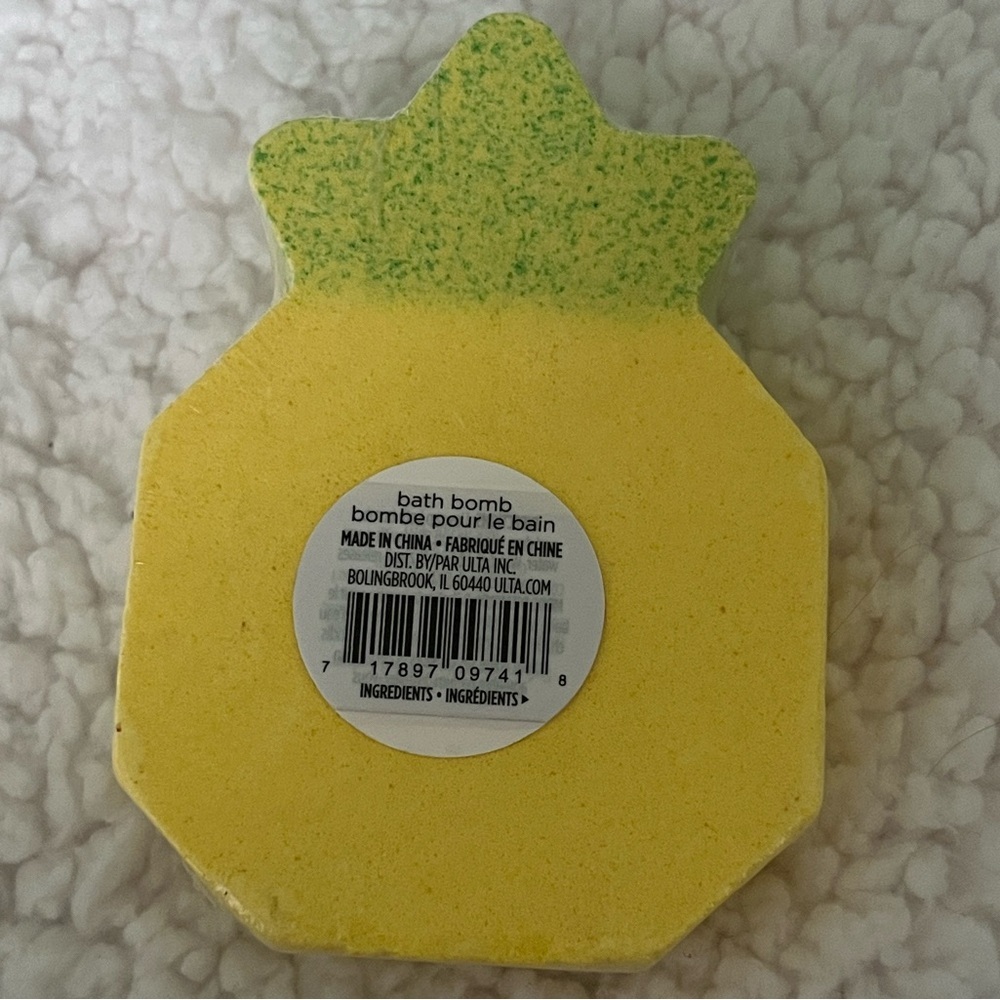 Ulta Beauty Whim Pineapple Bath Soak - Yellow Green Fruit Bomb Health Beauty Spa - Picture 2 of 2